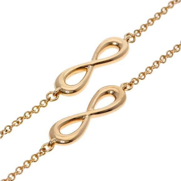 🎡HP🎡 TIFFANY Infiniti Yellow Gold Women Necklace - Picture 7 of 11